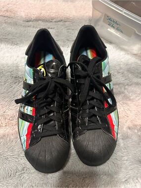 adidas Black Shell Toe Rita Ora Skeleton X-Ray Shoes